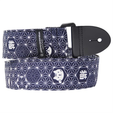 Daiking Corporation ダイキングギターストラップ　麻の葉猫柄青 画像1