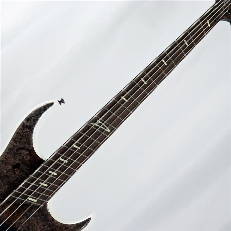 DINGWALL Z3 5strings Maple Burl Top/Alder Back/Wenge Neck (Transparent Charcoal and Ducati White) 画像2