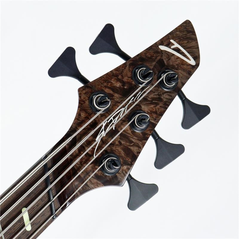 DINGWALL Z3 5strings Maple Burl Top/Alder Back/Wenge Neck (Transparent Charcoal and Ducati White) 画像3