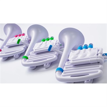 NUVO ヌーボ / N610JHWPK プラスチック製 B♭/C ホルン jHorn (White/Pink) 画像3