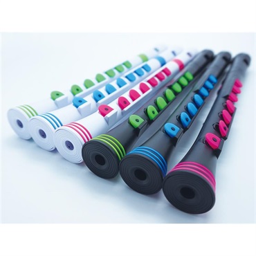 NUVO ヌーボ / N320RDBBK プラスチック製 シリコンキー付リコーダー Recorder+ (Black/Black) 画像2