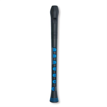 NUVO ヌーボ / N320RDBBL プラスチック製 シリコンキー付リコーダー Recorder+ (Black/Blue) 画像1