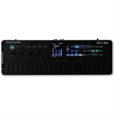 SONICWARE (発売記念・台数限定専用ソフトケース&ミニキーボードスタンドセット) ELZ_1 play V2 (Limited All Black Edition) ソニックウェア エルザ1プレイ Portable Synthesizer with Looper (Waldorf ウェーブテーブル搭載) 限定オールブラックエディション 画像4