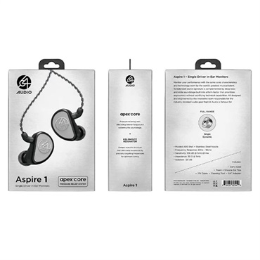 64 Audio Aspire 1 (ロクヨンオーディオ)(イヤモニ)(ユニバーサルIEM)(IPX端子)(1ドライバー) 画像4