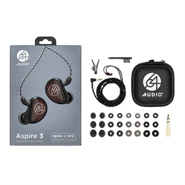 64 Audio Aspire 3 (ロクヨンオーディオ)(イヤモニ)(ユニバーサルIEM)(IPX端子)(3ドライバー)(バランスド・アーマチュアドライバー) 画像3