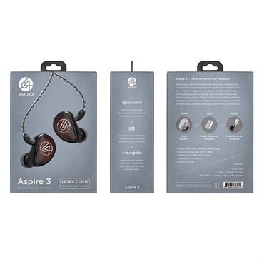 64 Audio Aspire 3 (ロクヨンオーディオ)(イヤモニ)(ユニバーサルIEM)(IPX端子)(3ドライバー)(バランスド・アーマチュアドライバー) 画像4