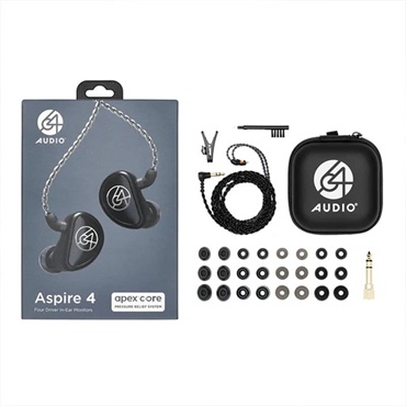 64 Audio Aspire 4 (ロクヨンオーディオ)(イヤモニ)(ユニバーサルIEM)(IPX端子)(4ドライバー)(バランスド・アーマチュアドライバー) 画像5