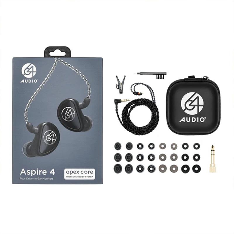 64 Audio Aspire 4 (ロクヨンオーディオ)(イヤモニ)(ユニバーサルIEM