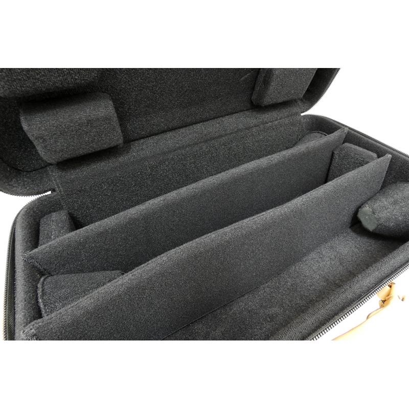 GARD BAGS ガードバッグス / ファイバーグラス シリーズ 5-EHSK トランペット用 トリプル ケース / ブラック コーデュラナイロン・ブラウン レザー トリム 画像4