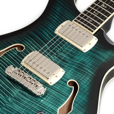 P.R.S. SE Hollowbody II Piezo (Peacock Blue Burst) 画像3