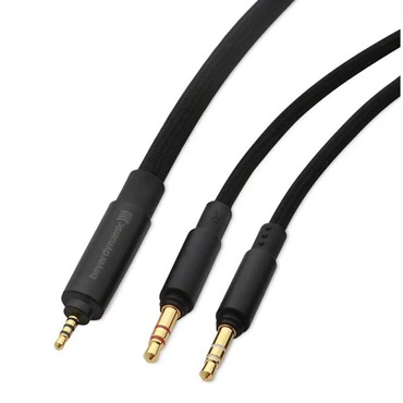 beyerdynamic Audiophile cable balanced， 1.40 m (black)， textile (ベイヤーダイナミック)(リケーブル) 画像1