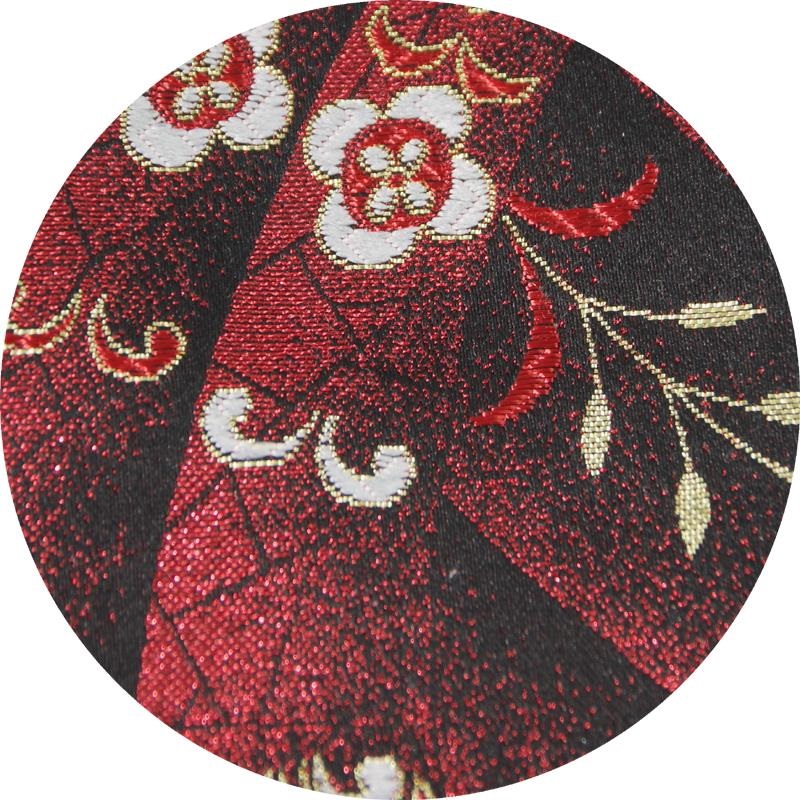 Daiking Corporation 西陣織りギターストラップ DGS-NKHA60 金襴赤羽根重ね 画像3