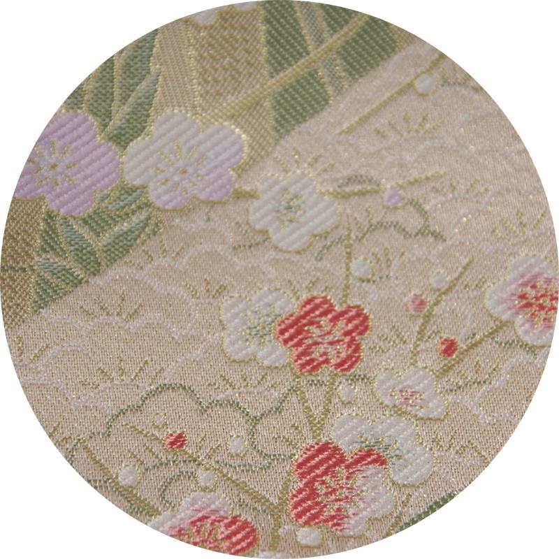 Daiking Corporation 西陣織りギターストラップ DGS-NSBP60 金欄松竹梅ピンク柄 画像3