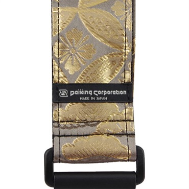 Daiking Corporation 西陣織りギターストラップ DGS-NSHG60 金欄七宝花柄金 画像2