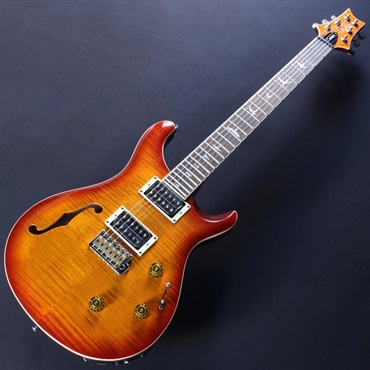 P.R.S. SE Custom 24 Semi-Hollow Piezo (Vintage Sunburst) #CTI G062351 画像1