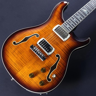 P.R.S. SE Hollowbody II Piezo (Orange Tiger Smokeburst) #CTCI04089 画像2