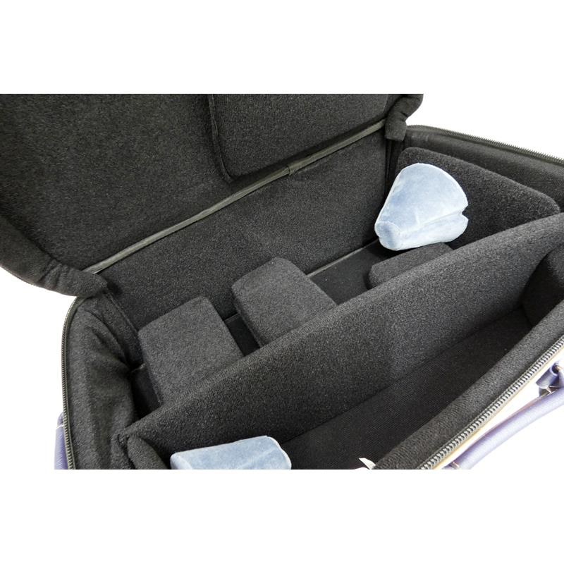 GARD BAGS ガードバッグス / エリート シリーズ 9-ECLV-NB トランペット&フリューゲルホルン用 ケース / ブラウン ベジタブルタンニング レザー・ネイビー レザー トリム 画像3