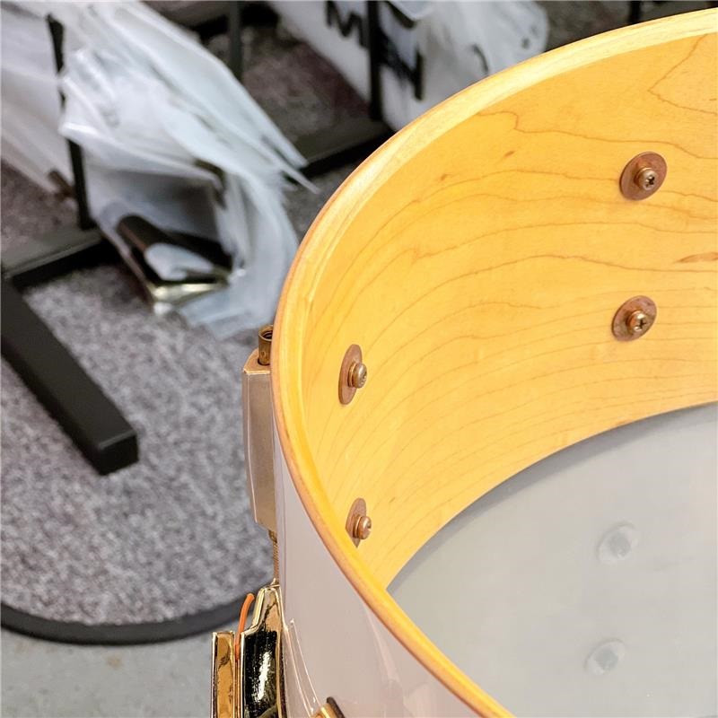 Pearl USED 中古品 CL-5314 [Custom Classic One Pice Maple 14×5.5/#109 Pure white Lacquer][Made In Japan] 画像4