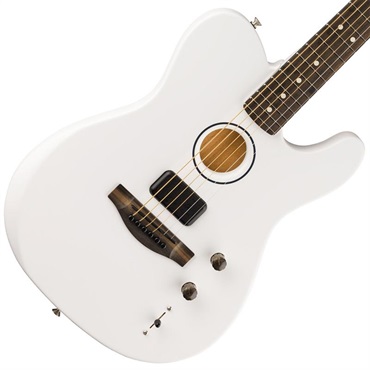 Fender Acoustics Limited Edition FINNEAS American Acoustasonic Telecaster (Satin Arctic White/Ebony) 画像2