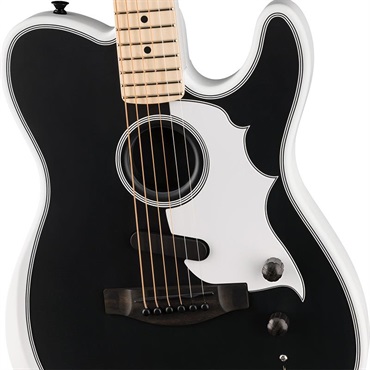 Fender Acoustics Jack White Triplesonic Acoustasonic Telecaster (Satin Arctic White with Black Top/Maple) 画像3