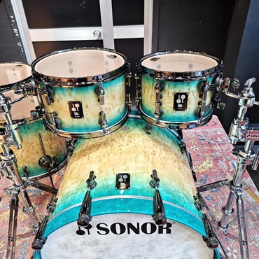 SONOR 【イケベ楽器店創業50周年記念モデル】SQ2 System 5pc Drum Kit - Maple Vintage - Blue Burst on Scandinavian Birch [BD22，TT10，TT12，FT14，FT16] 画像4
