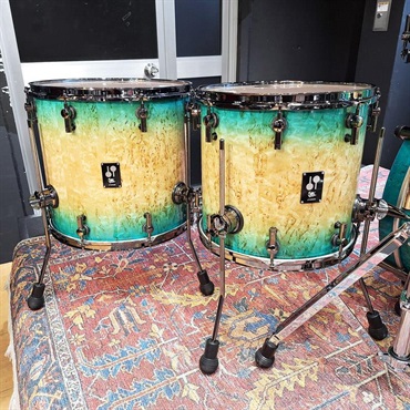 SONOR 【イケベ楽器店創業50周年記念モデル】SQ2 System 5pc Drum Kit - Maple Vintage - Blue Burst on Scandinavian Birch [BD22，TT10，TT12，FT14，FT16] 画像7