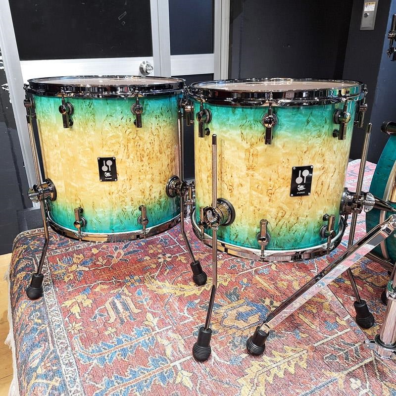 SONOR 【イケベ楽器店創業50周年記念モデル】SQ2 System 5pc Drum Kit - Maple Vintage - Blue Burst on Scandinavian Birch [BD22，TT10，TT12，FT14，FT16] 画像7