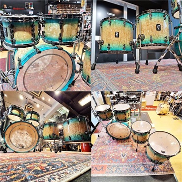 SONOR 【イケベ楽器店創業50周年記念モデル】SQ2 System 5pc Drum Kit - Maple Vintage - Blue Burst on Scandinavian Birch [BD22，TT10，TT12，FT14，FT16] 画像9