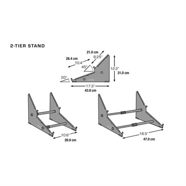 Analog Cases XTS デスクトップ・スタンド 【2段】(アナログケーシーズ) 画像1