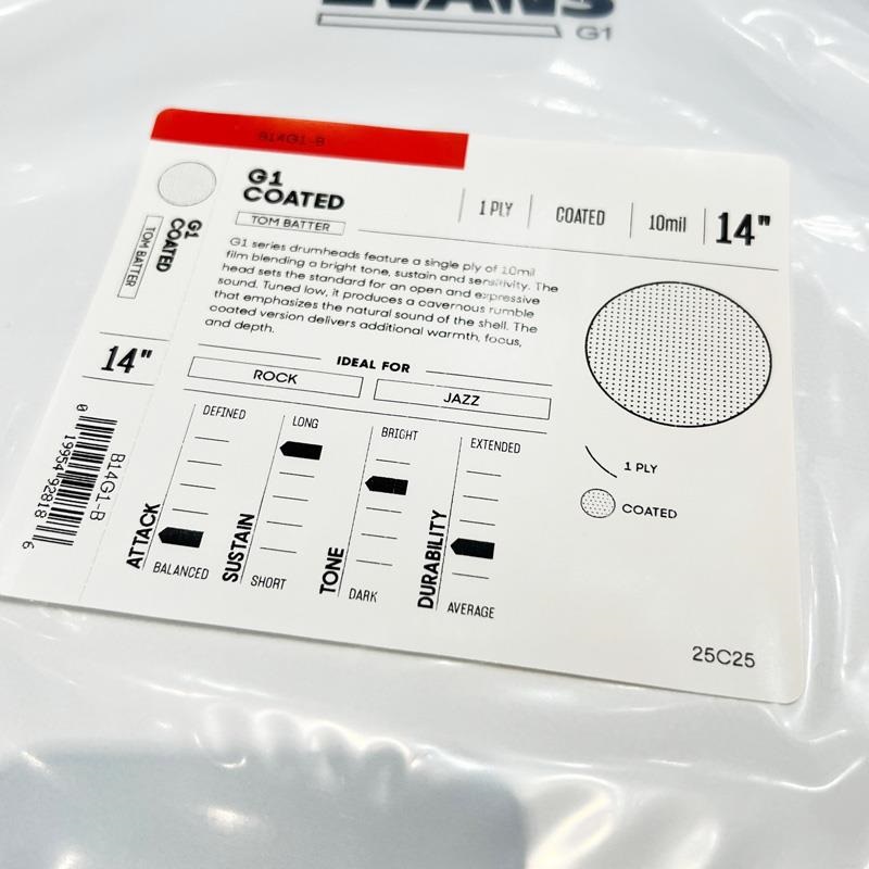 EVANS 【箱無し特価】 EVANS B14G1 [G1 Coated 14]【1ply ， 10mil】 画像1