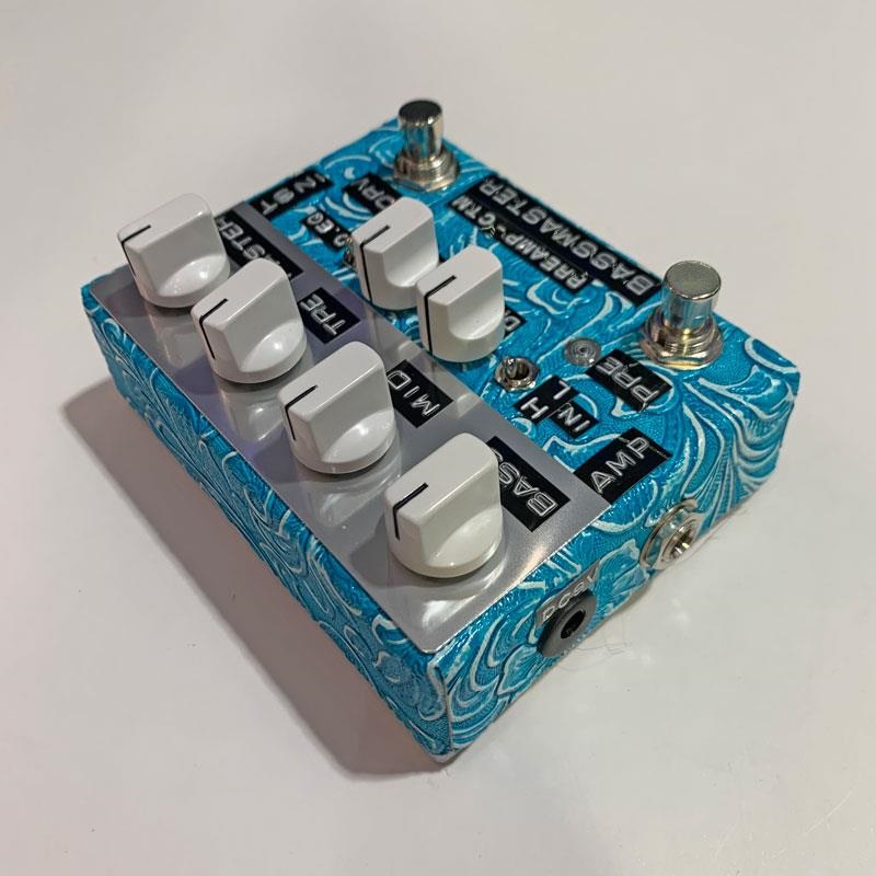 shin's music Bass Master Preamp Custom In.Atn-Sw/D.EQ-Sw Aqua