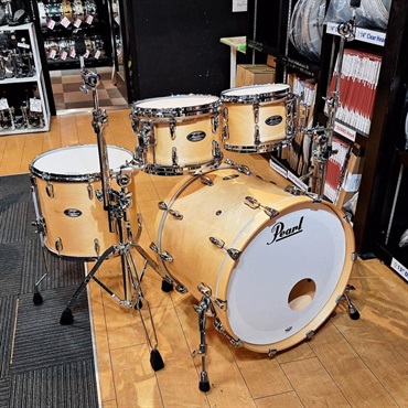 Pearl Masters Maple 4pc Drumkit [BD22，FT16，TT12＆10] - #102 Natural Maple 【コンビネーションスタンド付属】【店頭展示特価品】 画像1