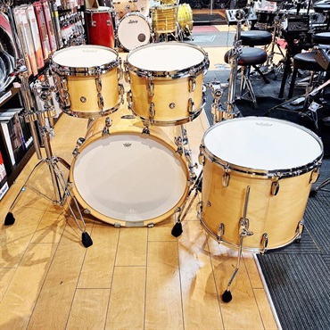 Pearl Masters Maple 4pc Drumkit [BD22，FT16，TT12＆10] - #102 Natural Maple 【コンビネーションスタンド付属】【店頭展示特価品】 画像4