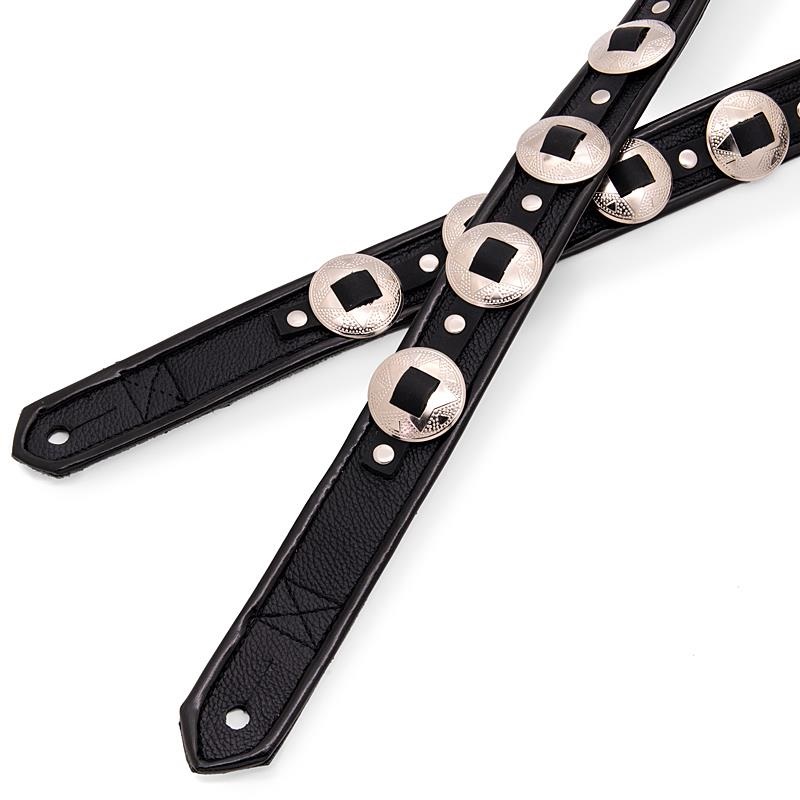Jodi Head Straps M-Star Concho / Black & Black （エム・スター・コンチョ レザーストラップ） 画像3