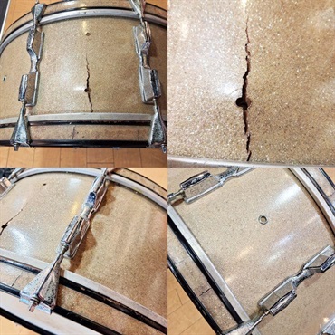 Pearl USED 中古 70's President Concert Bass Drum 28×10 画像8