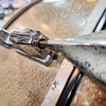 Pearl USED 中古 70's President Concert Bass Drum 28×10 画像9