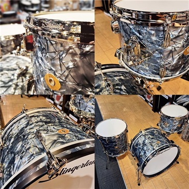 Slingerland Radio King 3pc Outfit [22BD，13TT，16FT/Black Diamond Pearl] 画像5