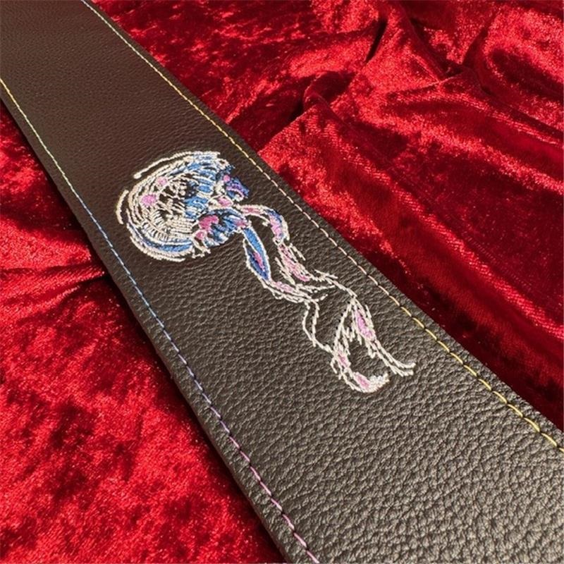 Grande uomo イケベオリジナル クラゲ刺繍ストラップ BK ｜イケベ楽器