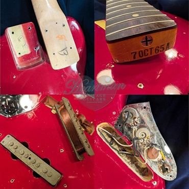 Fender USA VINTAGE Jazz Bass '66 Dot Matching Head CandyAppleRed/R 画像6