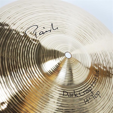 PAiSTe Signature The Paiste Line Dark Crisp HiHat 14 pair [Top:906g/Bottom:1470g] 【店頭展示特価品】 画像4