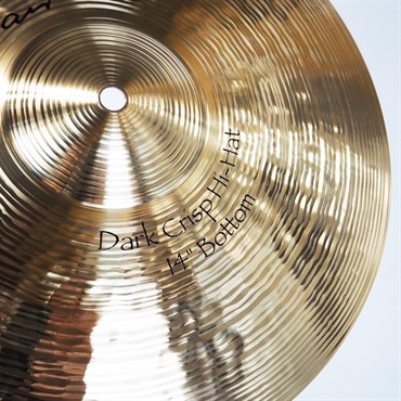 PAiSTe Signature The Paiste Line Dark Crisp HiHat 14 pair [Top:906g/Bottom:1470g] 【店頭展示特価品】 画像8