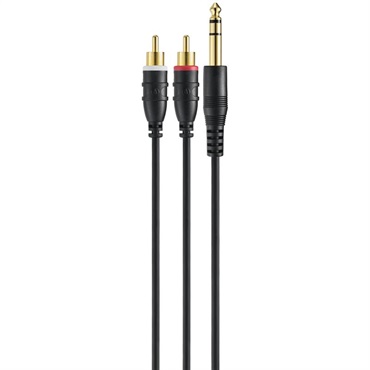 audio-technica AT-MI46/1.5 (1.5m)(オーディオテクニカ)(6.3mmステレオ標準プラグ-ピンプラグ) 画像1