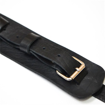 NAZCA STRAP LOOP END LEATHER STRAP Black 画像1