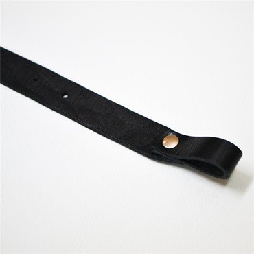 NAZCA STRAP LOOP END LEATHER STRAP Black 画像2
