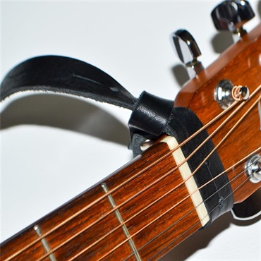 NAZCA STRAP LOOP END LEATHER STRAP Black 画像5