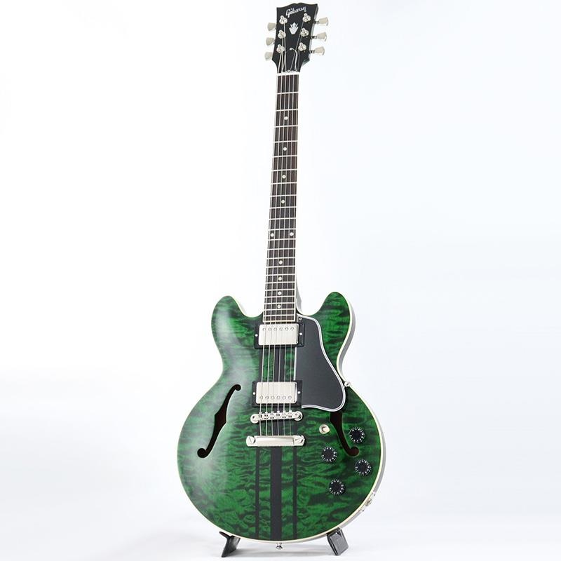 Gibson CS-336 3A Quilt Top Gloss (Green Tiger Stripe) 【Weight