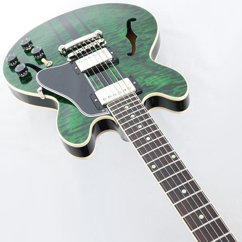 Gibson CS-336 3A Quilt Top Gloss (Green Tiger Stripe) 【Weight