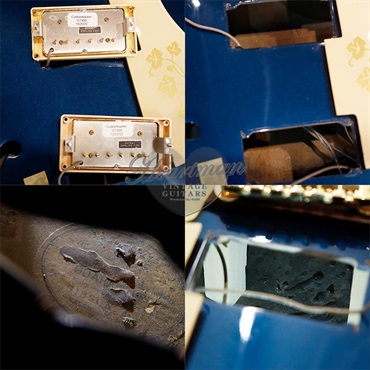 Gibson VINTAGE ES-295 '54 late50's Style Conversion Refinish Dark Pelham Blue 画像6