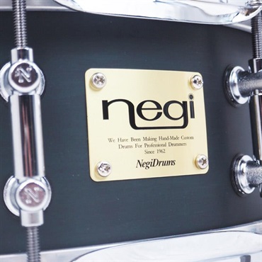 Negi Drums GK14550I-S1FG  [5mm＋RF Agathis 14''x5'' Snare Drum/Flat Black Green]【Made in Japan】 画像2