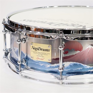 Negi Drums GNF-1450P [1mm Steel 14''×5'' Snare Drum - 銀富士]【Made in Japan】 画像1